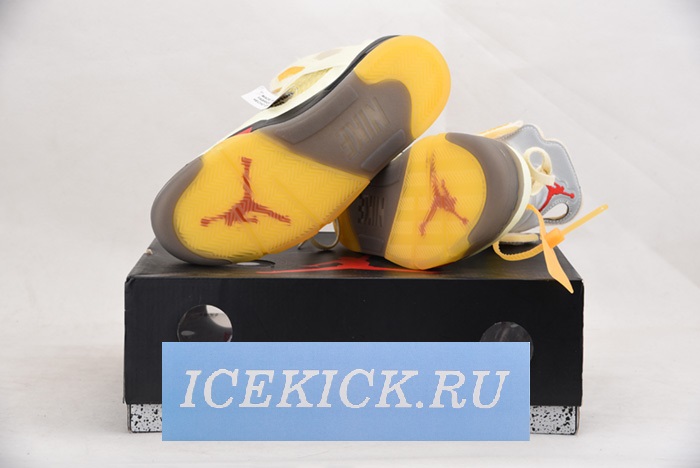 OFF-WHITE x Air Jordan 5 “Sail” DH8565-100