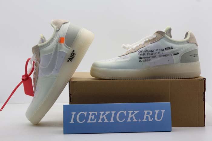 NIKE AIR FORCE 1 LOW OFF-WHITE All White AO4606-100
