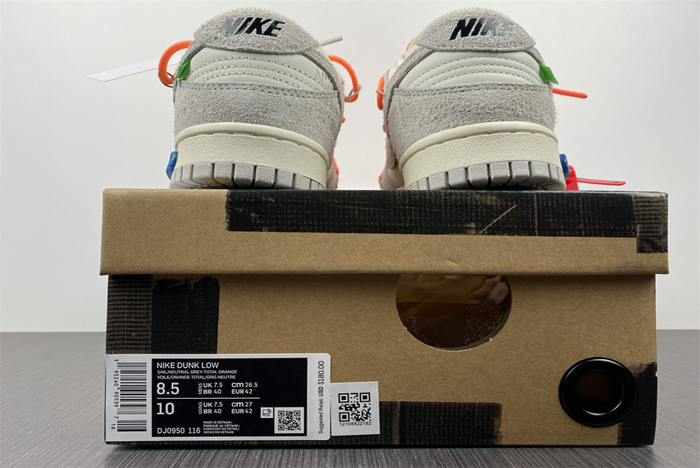 OFF‑WHITE X NIKE DUNK LOW 