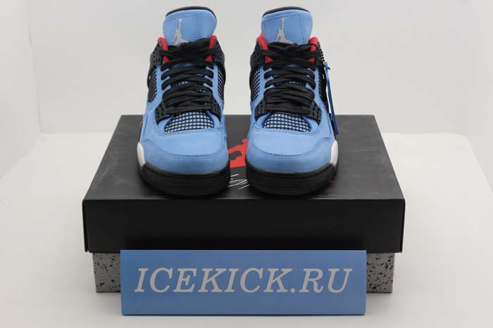 Travis Scott x Air Jordan 4 “Houston Oilers” University Blue 308497-406