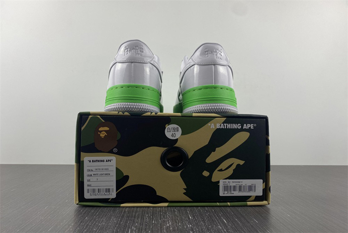 BAPE STA  White Green