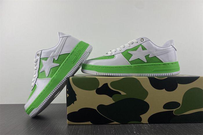 BAPE STA  White Green