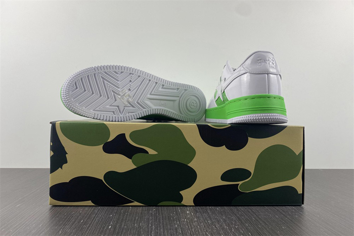 BAPE STA  White Green